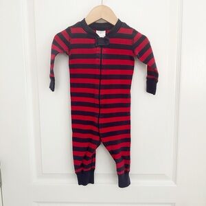 Hanna Andersson | Red & Navy Blue Organic Pajamas 6-9 months